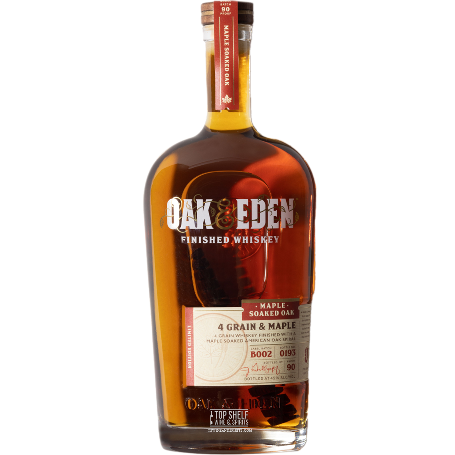 Oak and Eden 4 Grain & Maple Whiskey