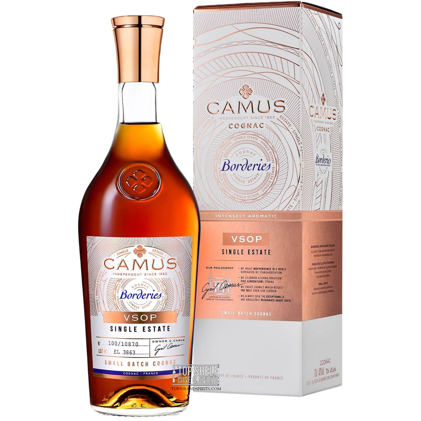Camus VSOP Borderies Single Estate Small Batch Cognac