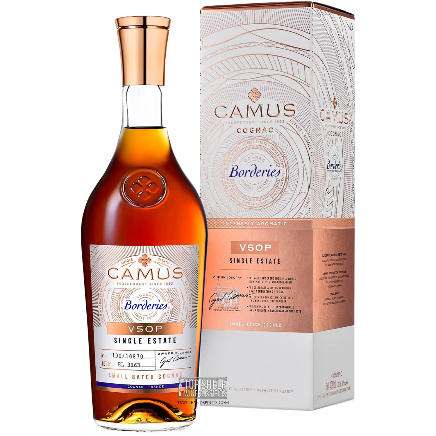 Camus VSOP Borderies Single Estate Small Batch Cognac