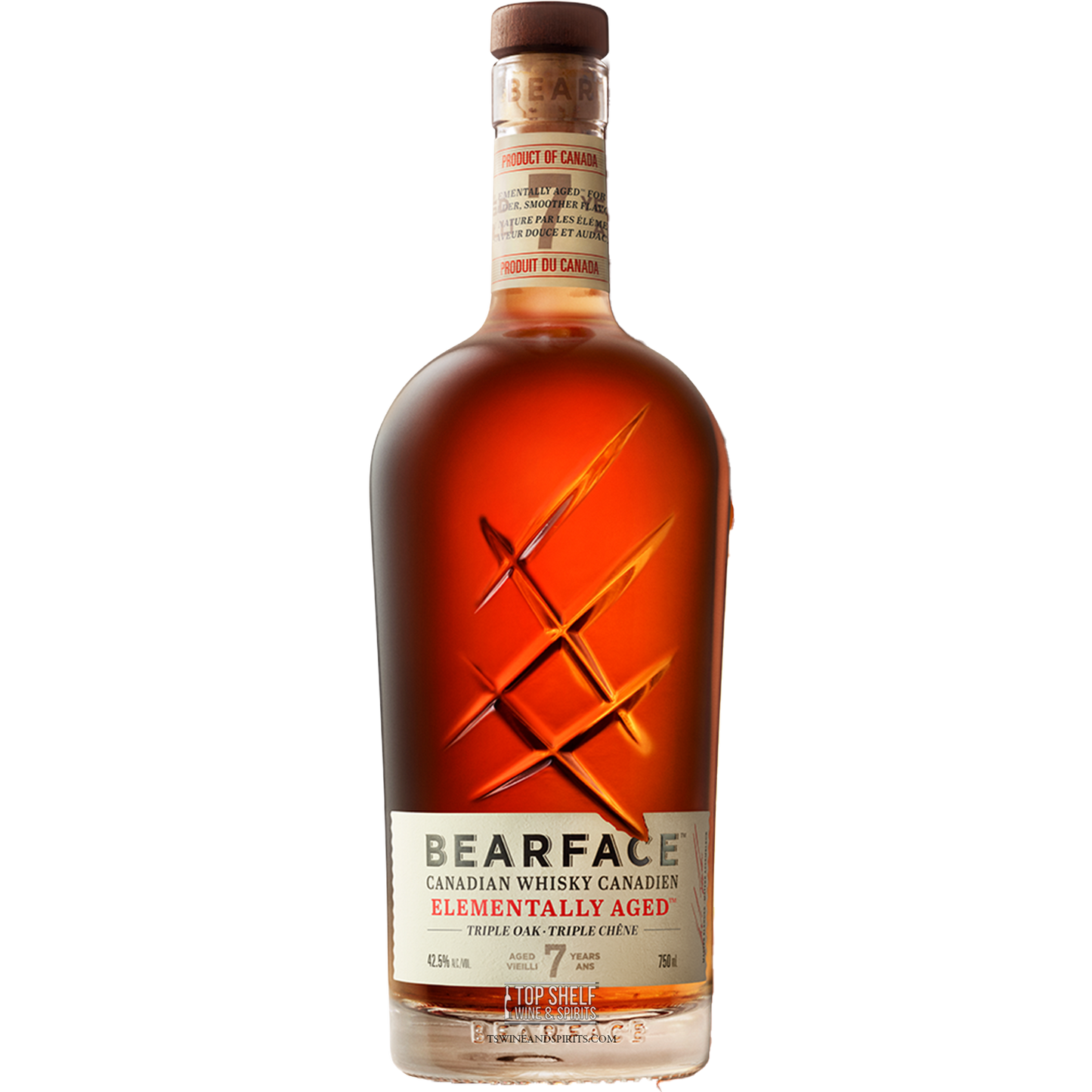 Bearface Triple Oak Elementally Aged 7 Year Canadian Whisky