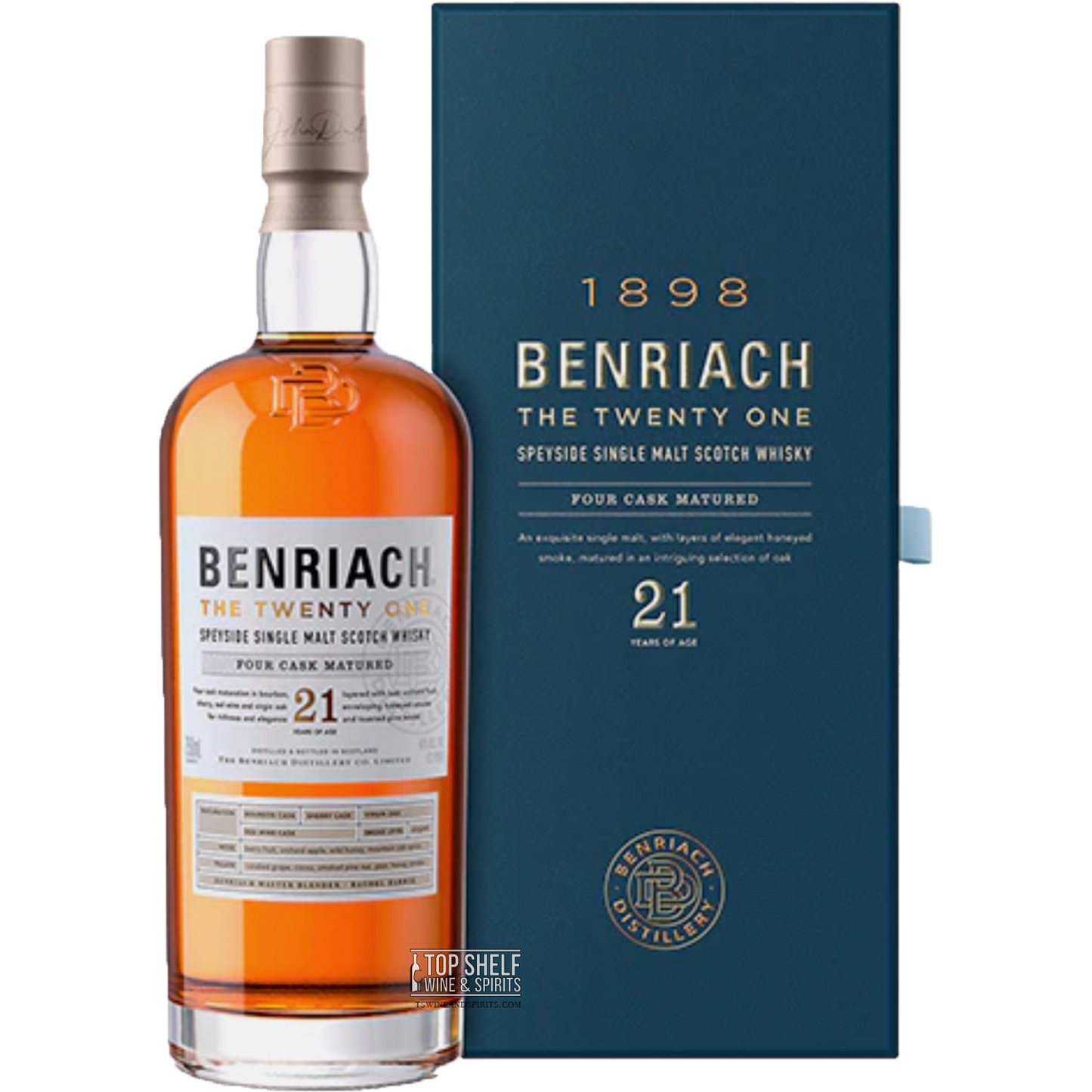 Benriach 21 Year Speyside Single Malt Scotch