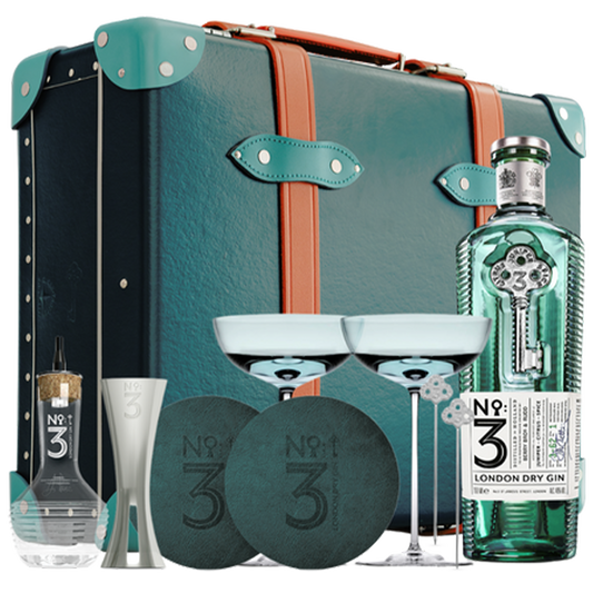 No 3 London Dry Gin Globe Trotter Unrivalled Martini Case