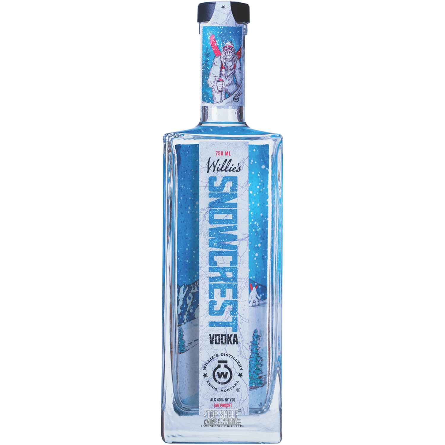 Willie's Distillery Snowcrest Vodka