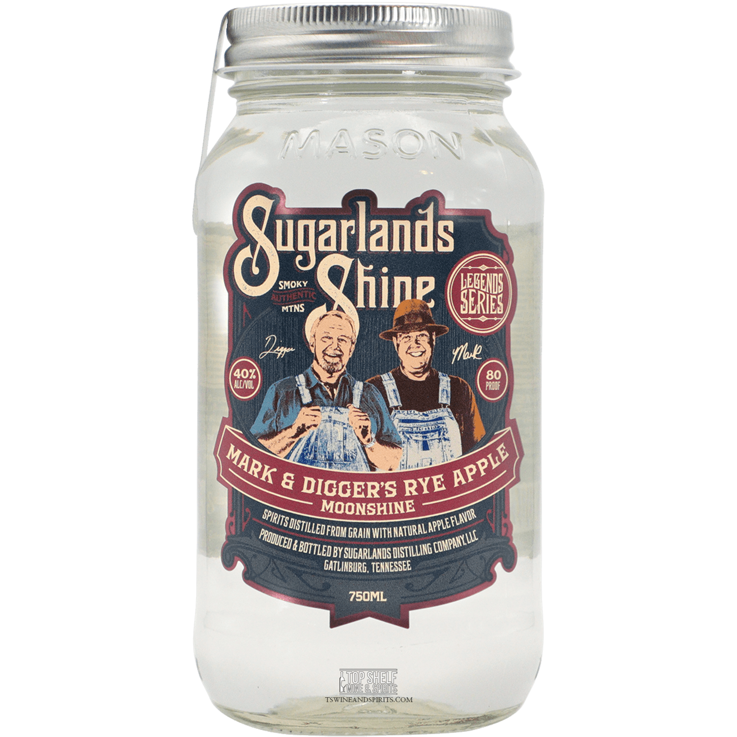 Sugarlands Shine Mark and Digger's Rye Apple Moonshine