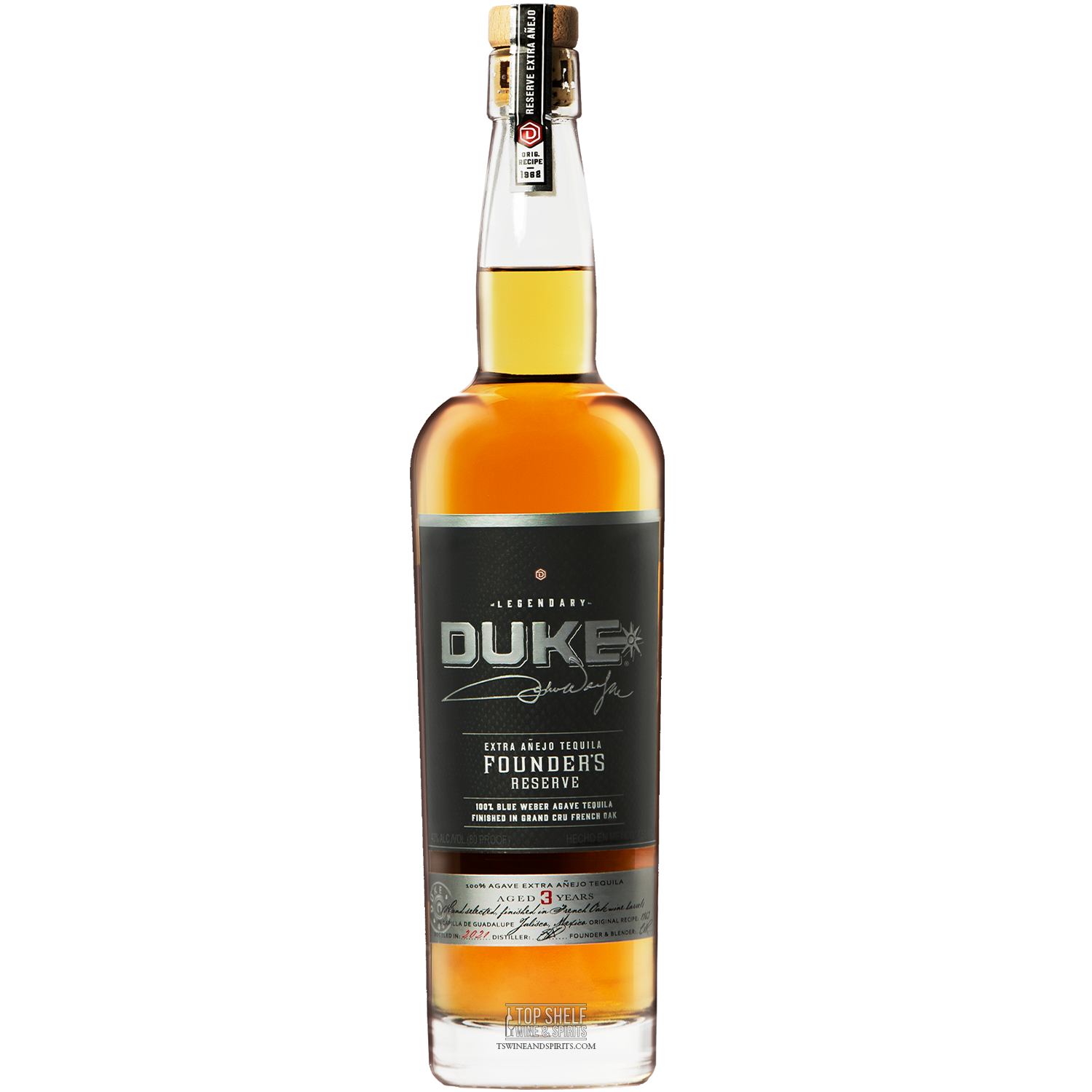 Duke Founder's Reserve 3 Year Extra AÃ±ejo Tequila