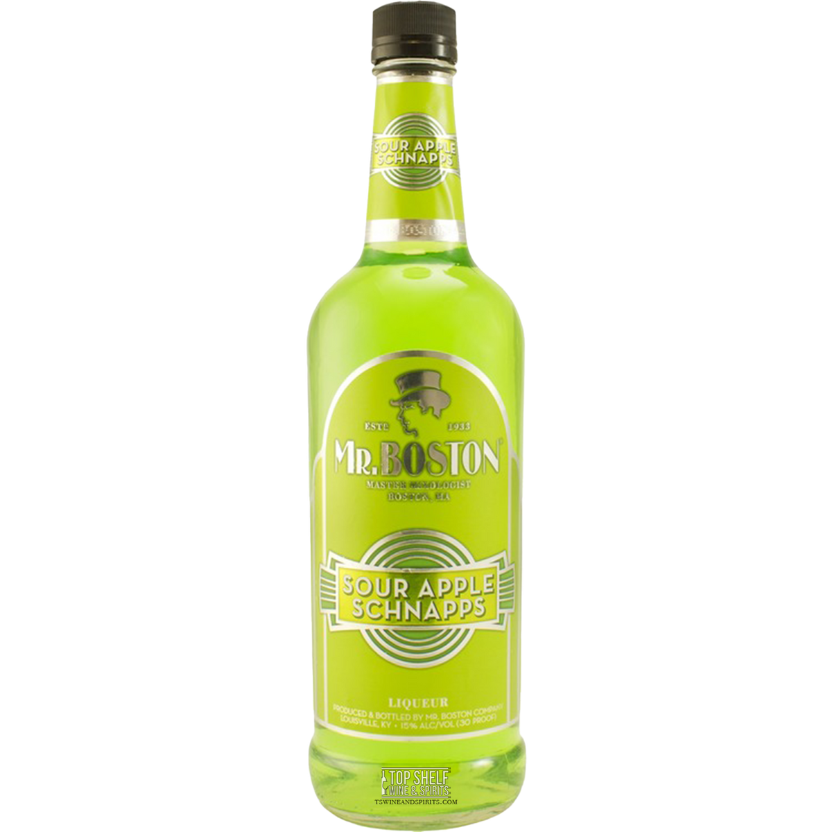 Mr. Boston Sour Apple Schnapps Liqueur