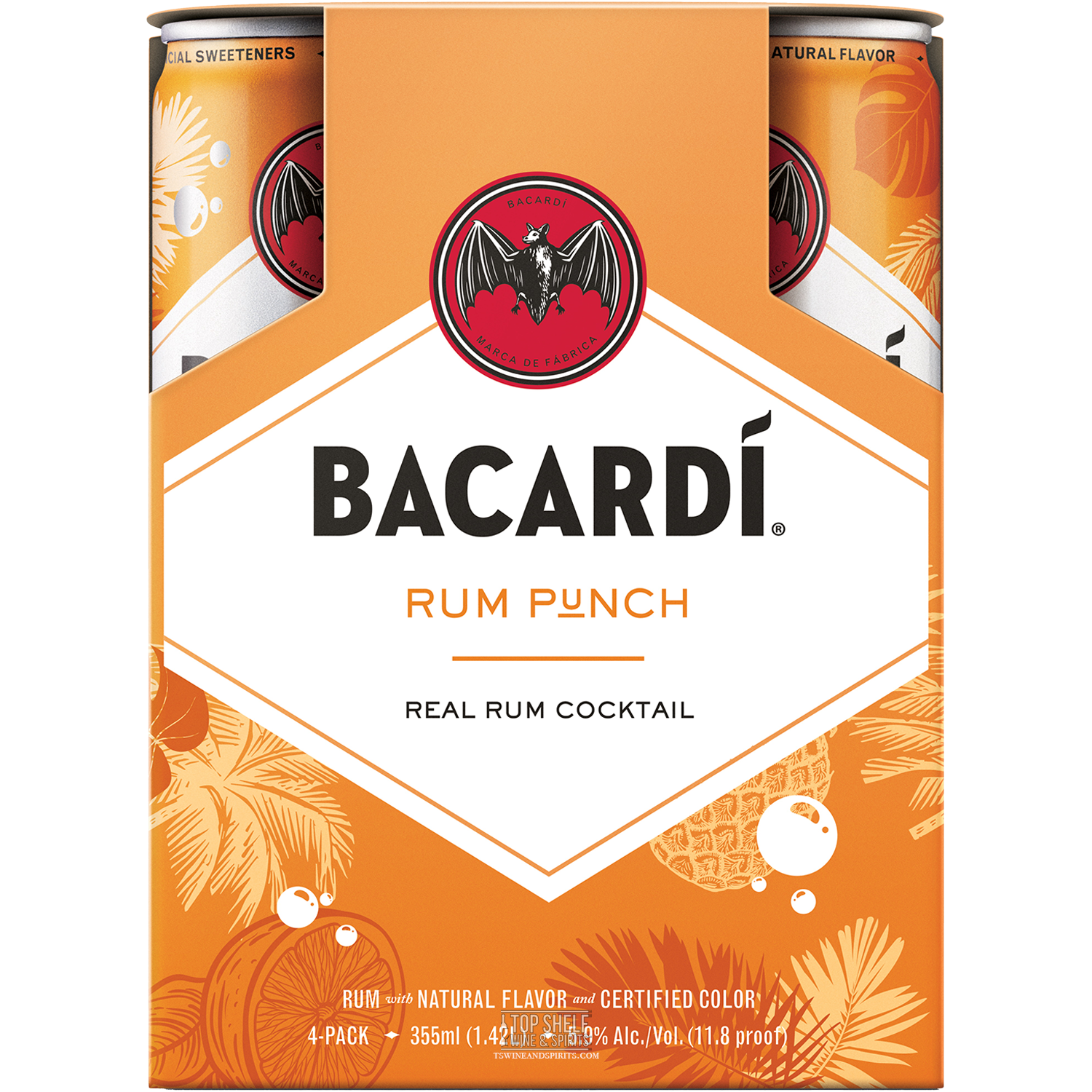 BacardÃ­ Rum Punch Cans (4 Pack)