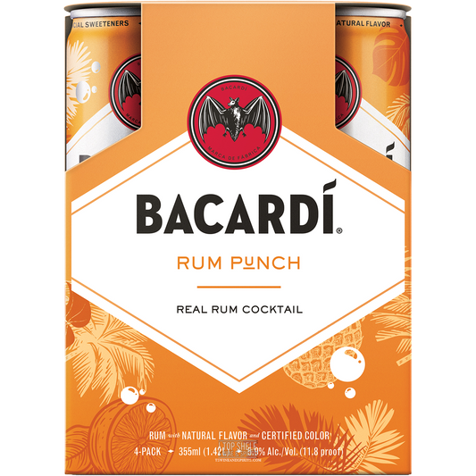 BacardÃ­ Rum Punch Cans (4 Pack)