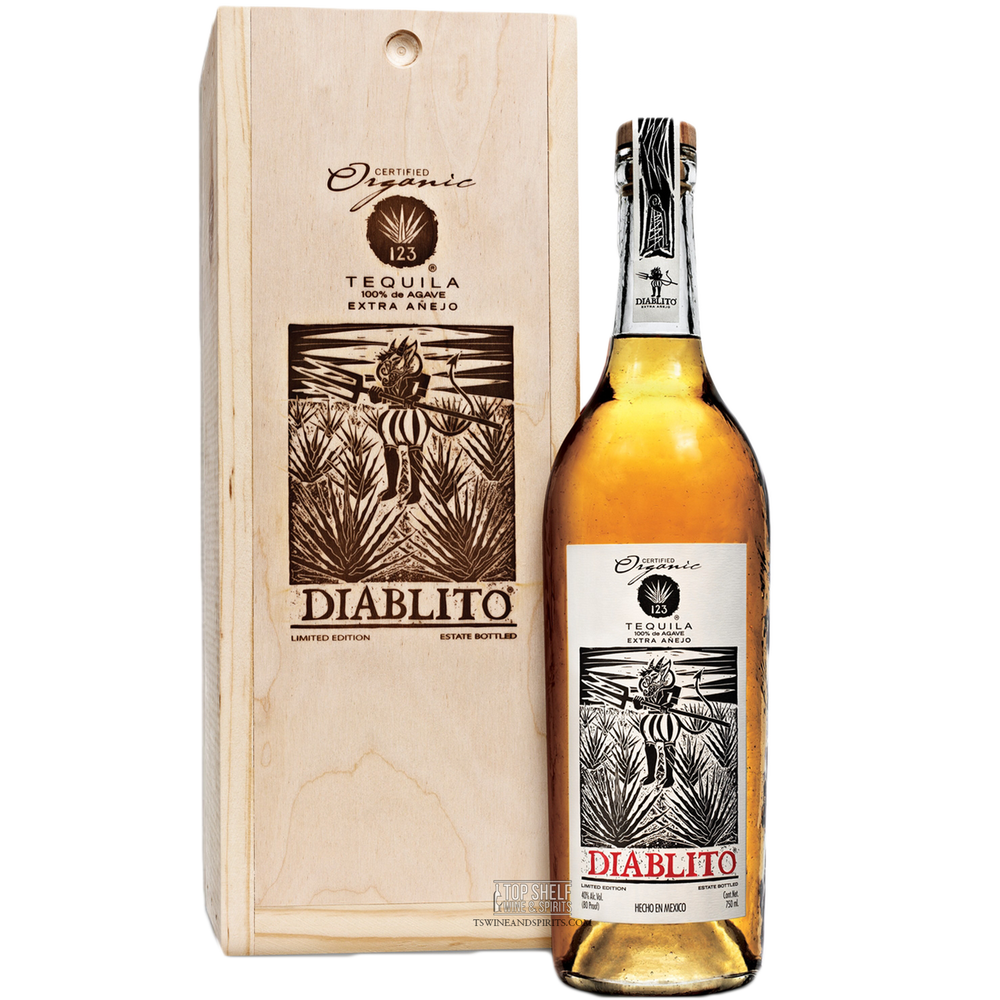123 Organic Extra AÃ±ejo (Diablito) Tequila