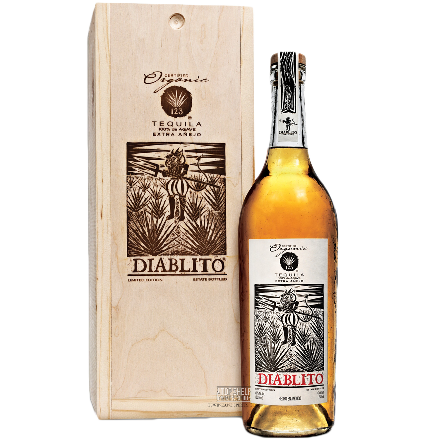 123 Organic Extra AÃ±ejo (Diablito) Tequila