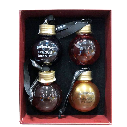 World Whiskey Society Christmas Balls (4 x50ml)