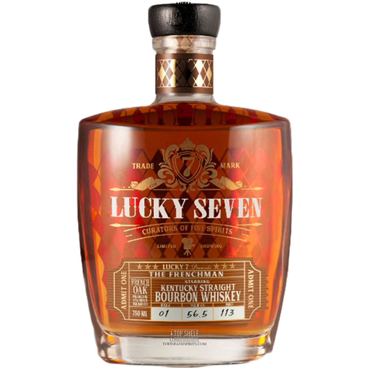 Lucky Seven The Frenchman Single Barrel Select Kentucky Straight Bourbon
