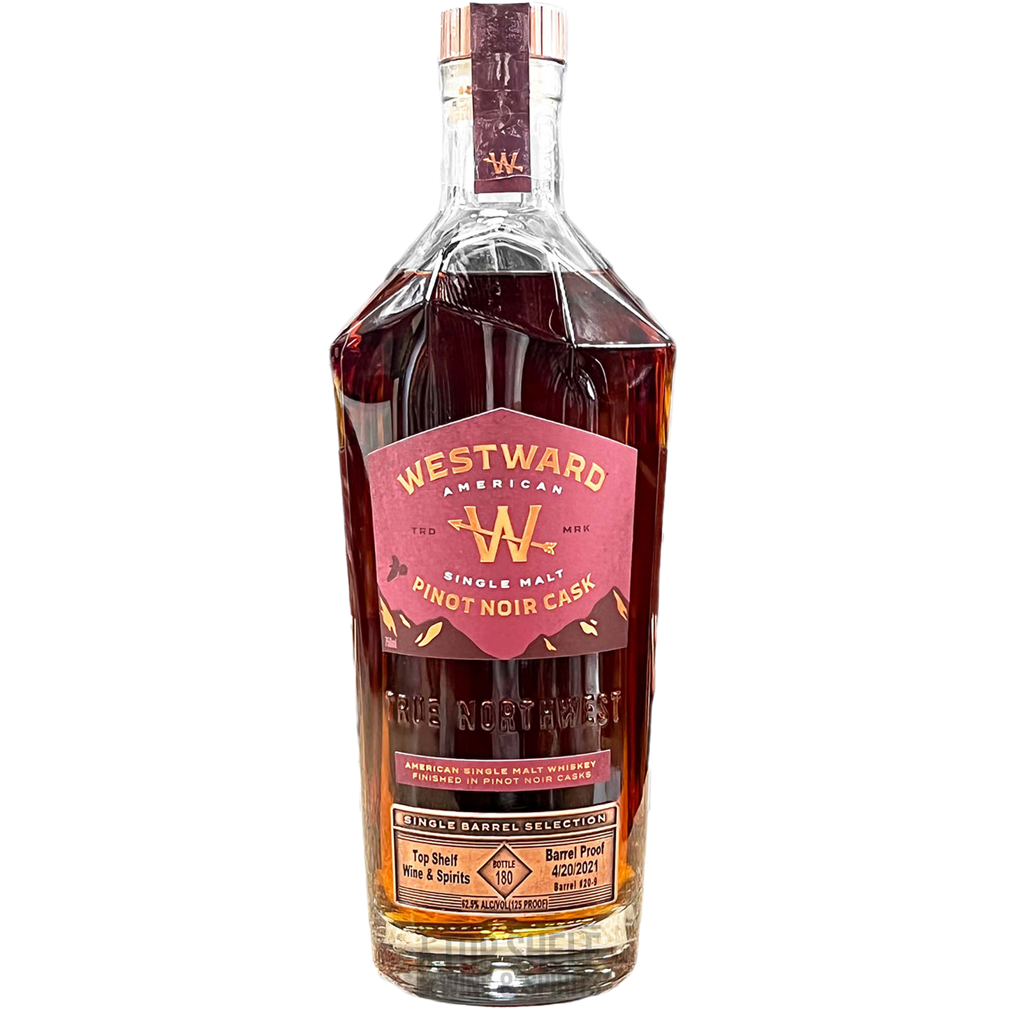 Westward Pinot Noir Cask Strength American Single Malt (Private Selection)