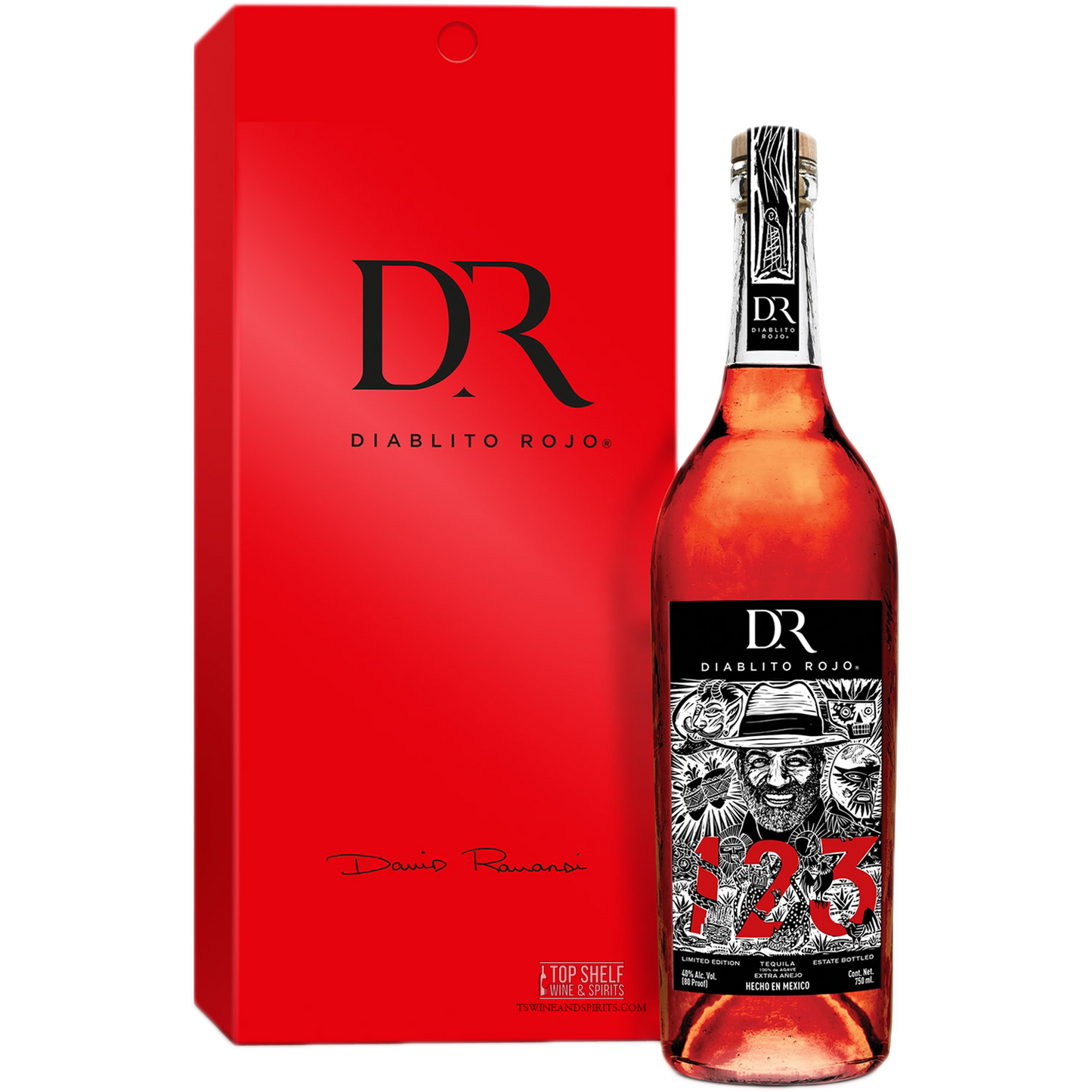 123 Organic Extra AÃ±ejo (Diablito Rojo) Tequila