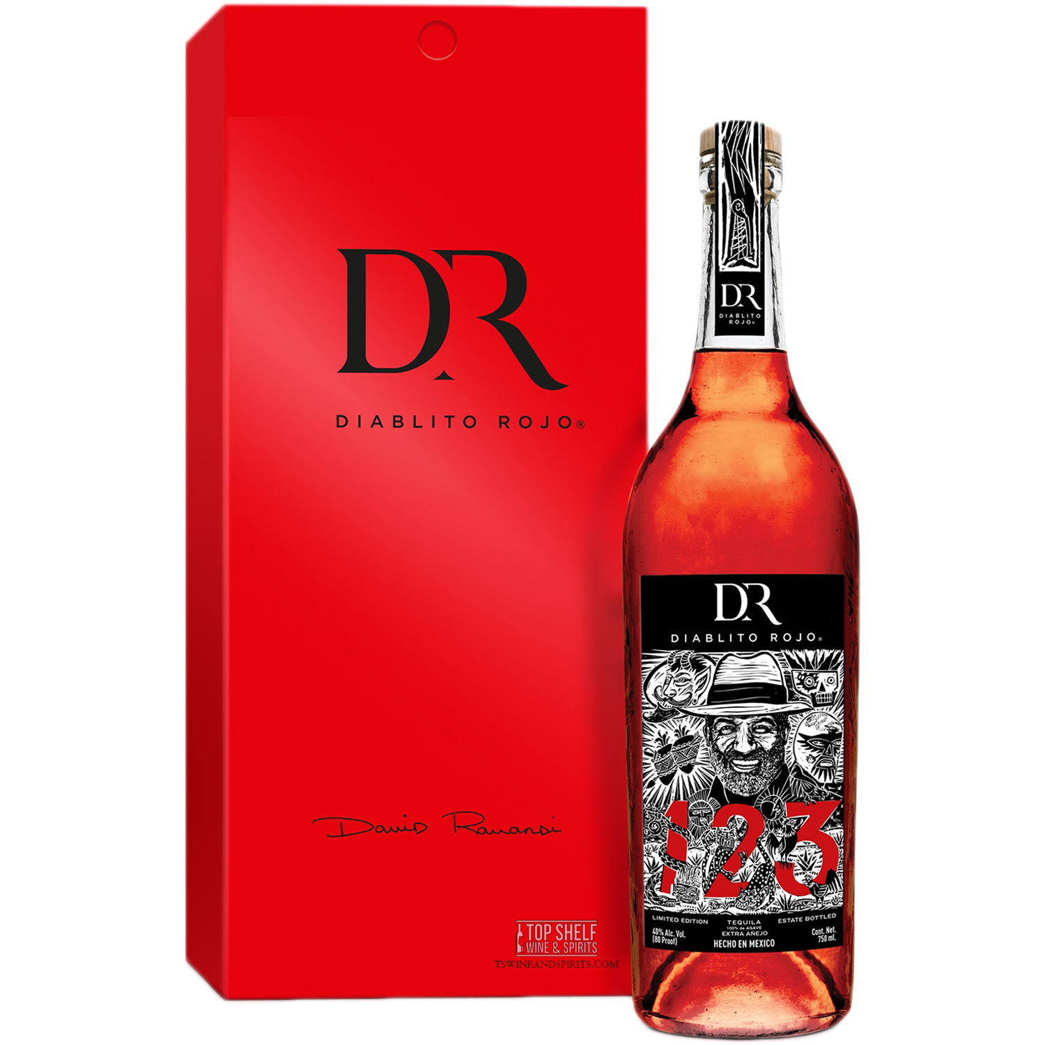 123 Organic Extra AÃ±ejo (Diablito Rojo) Tequila