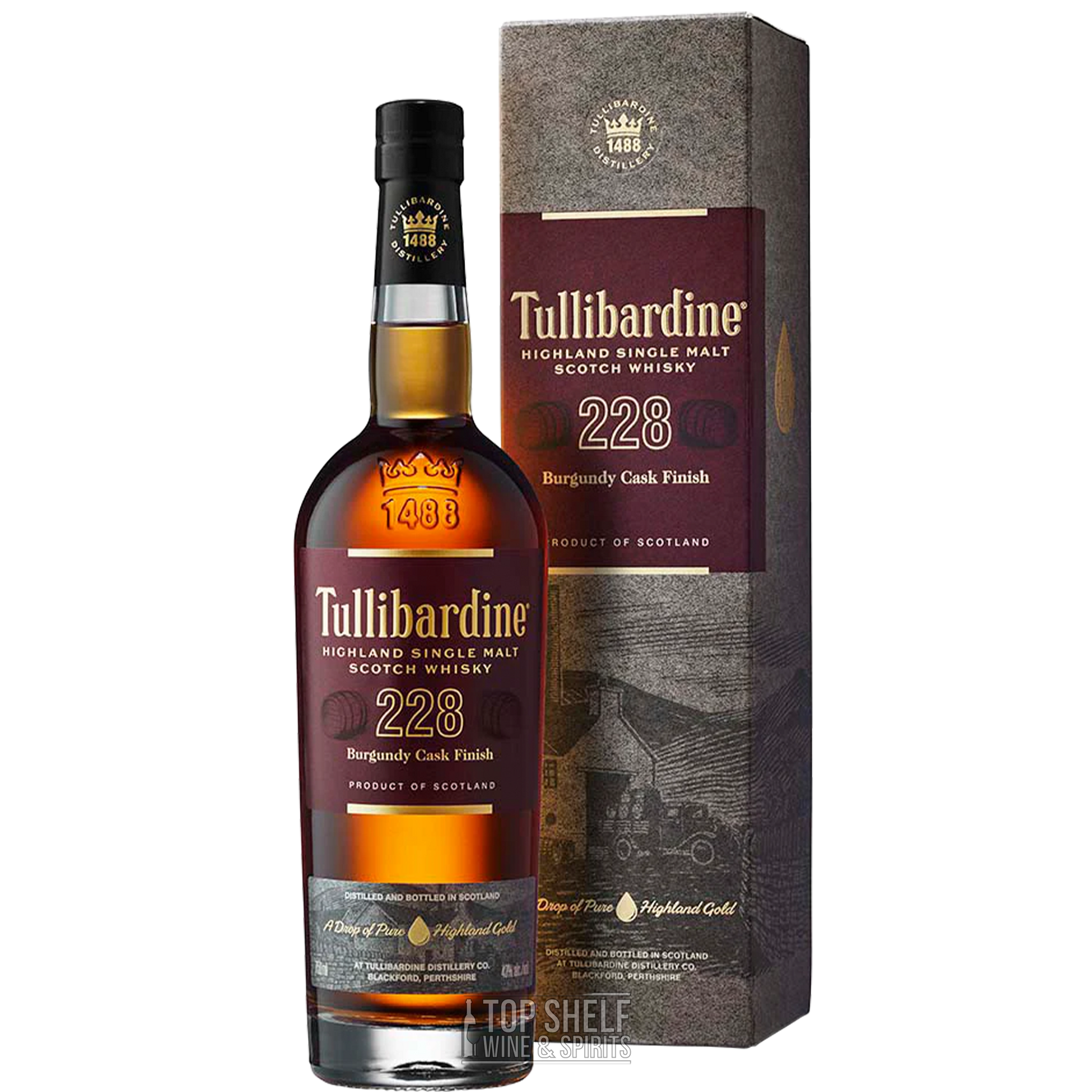 Tullibardine 228 Burgundy Cask Finish Single Malt Scotch