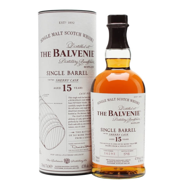 The Balvenie Single Barrel Sherry Cask Aged 15 Years 750ml