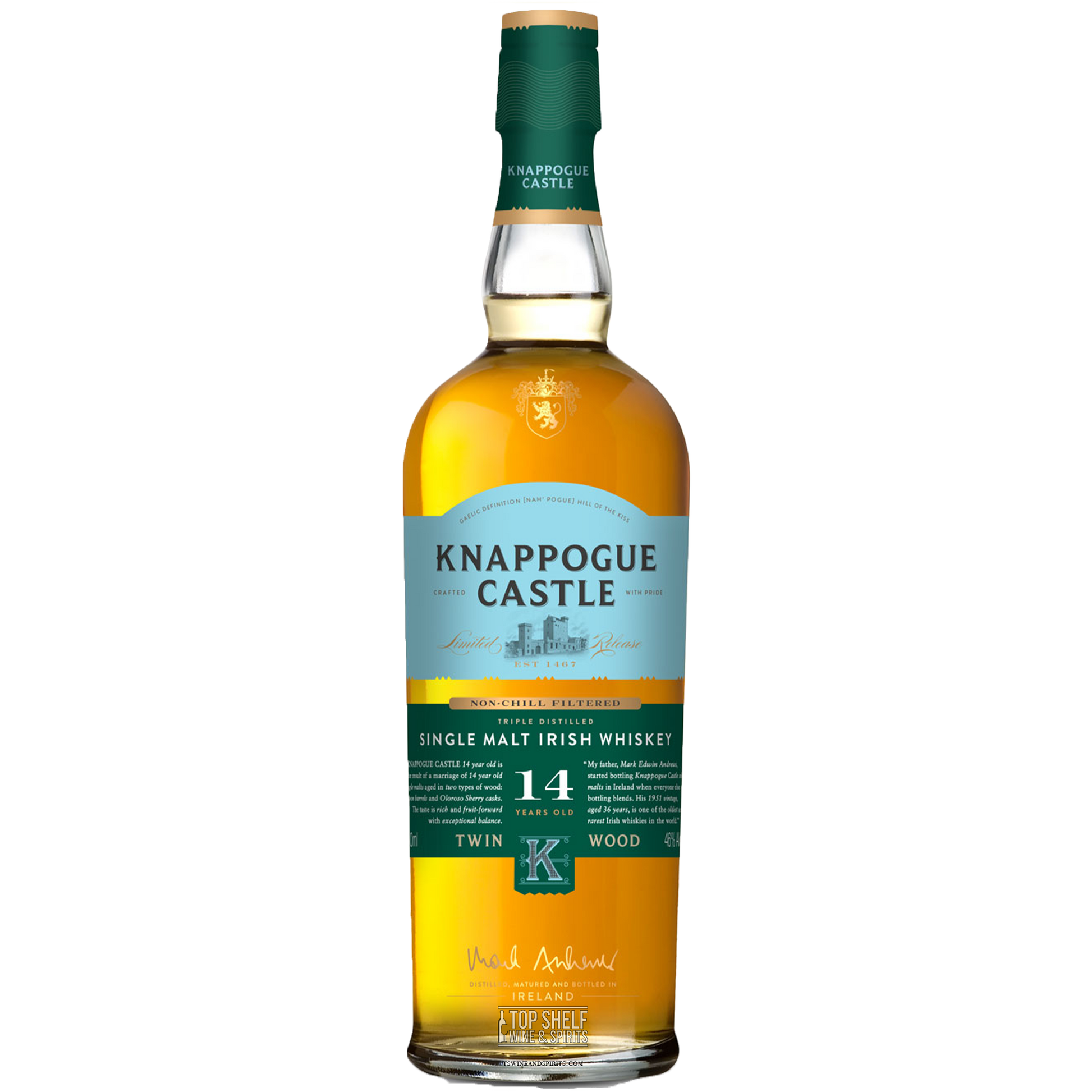 Knappogue Castle 14 Year Single Malt Irish Whiskey
