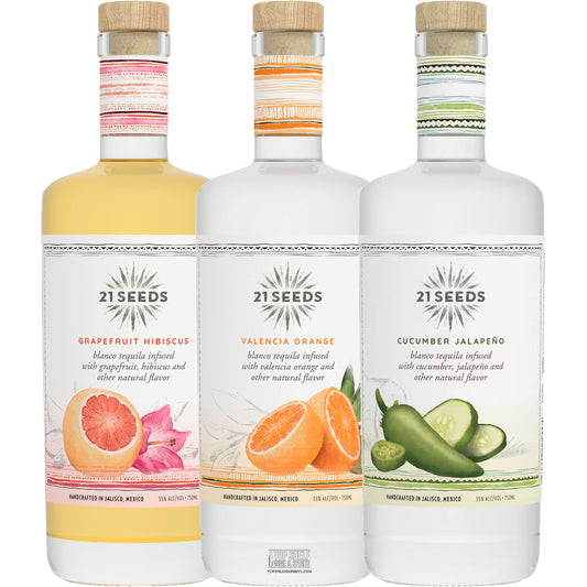 21 Seeds Tequila Party Pack 3 Bottle Collection