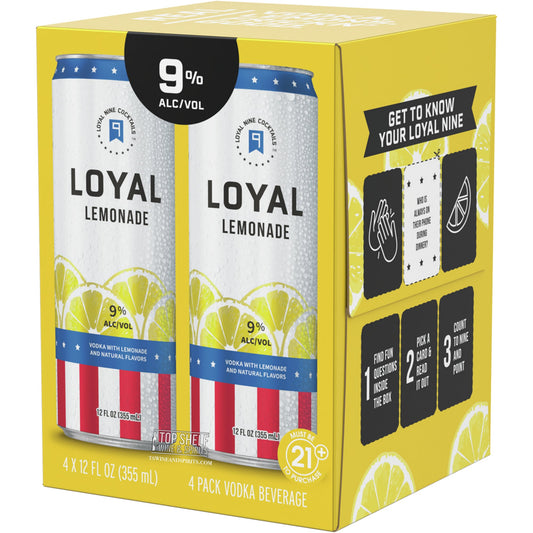 Loyal 9 Lemonade Cocktail 4 Pack Cans
