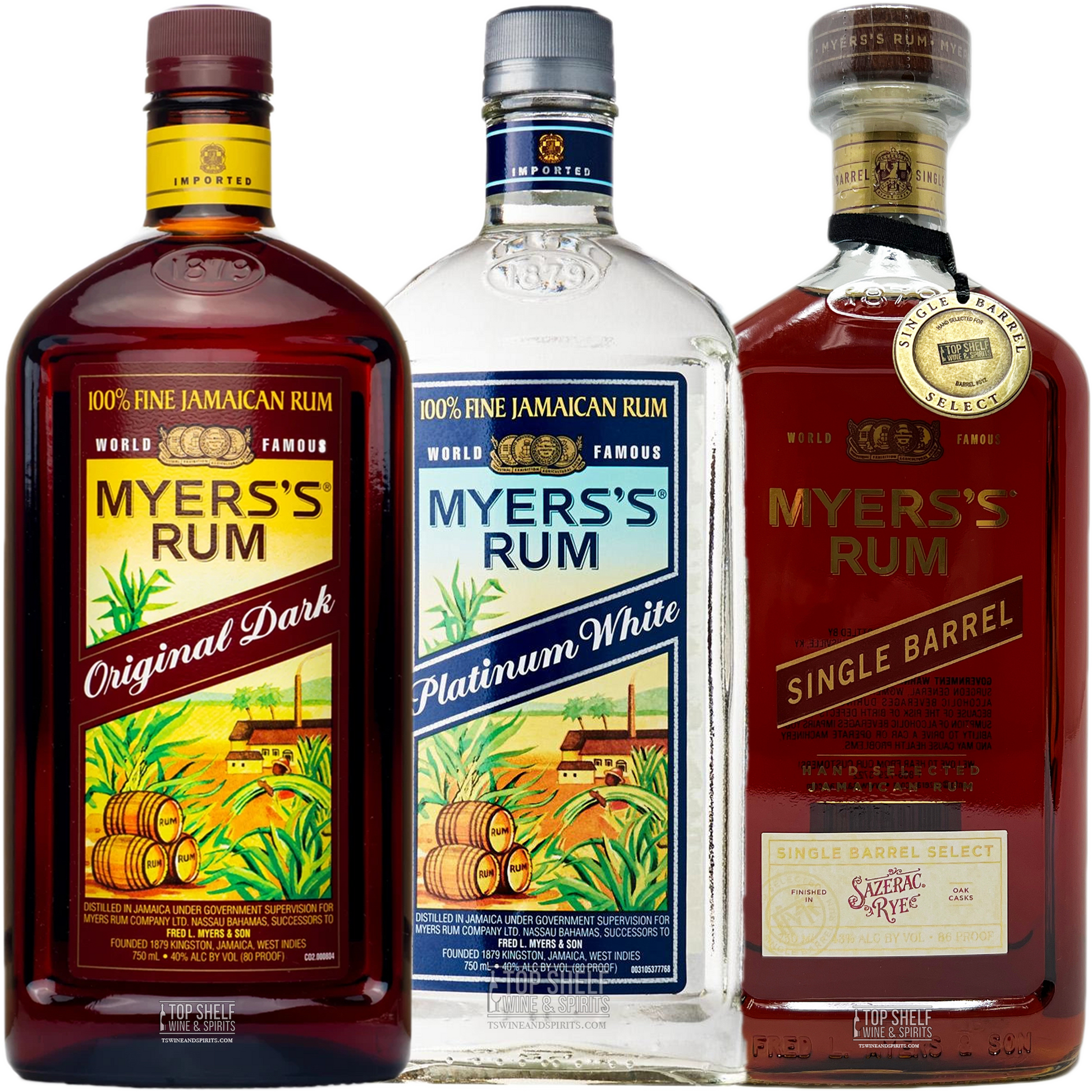 Myer's Jamaican Rum Collection (3 Bottles)