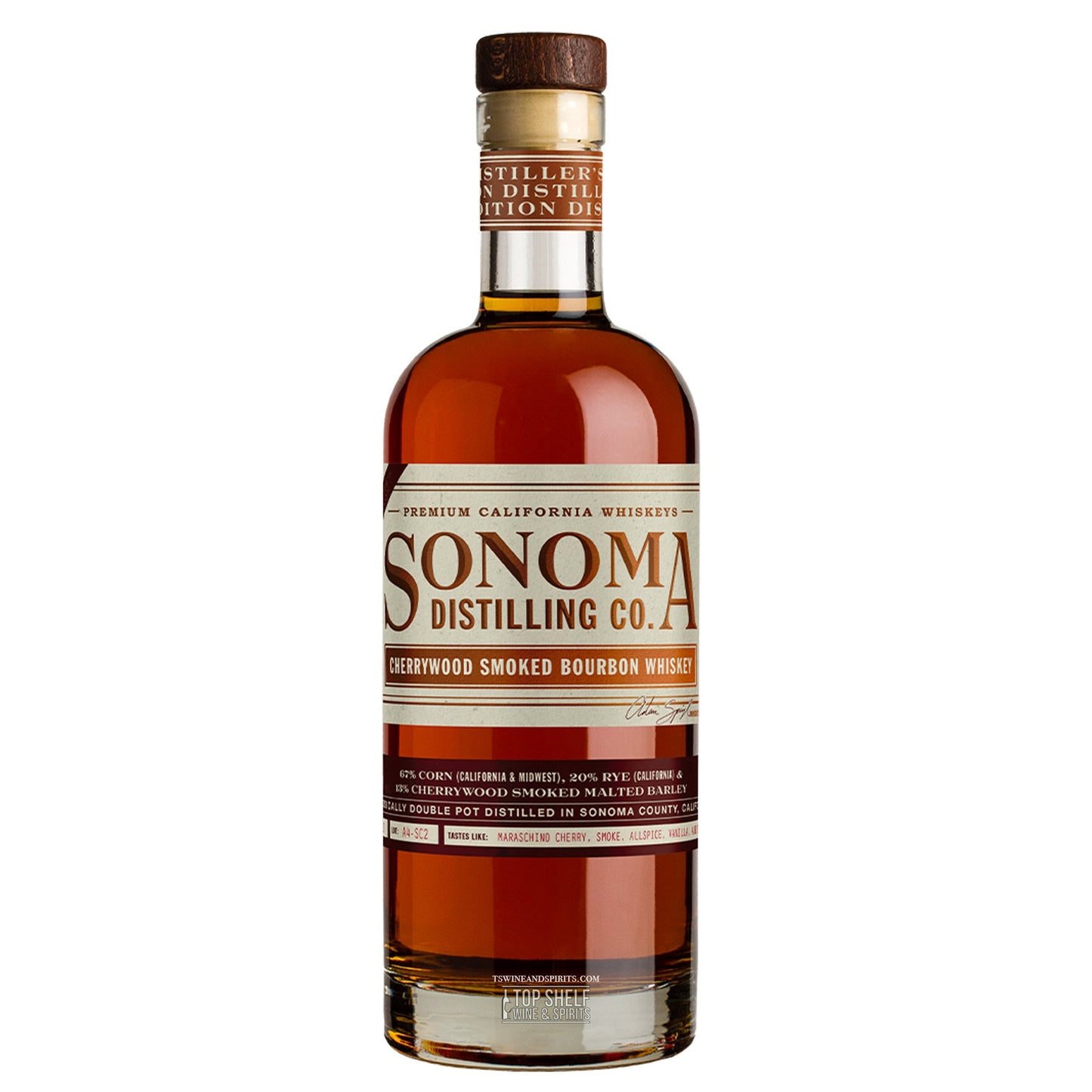 Sonoma Distilling Cherrywood Smoked Bourbon