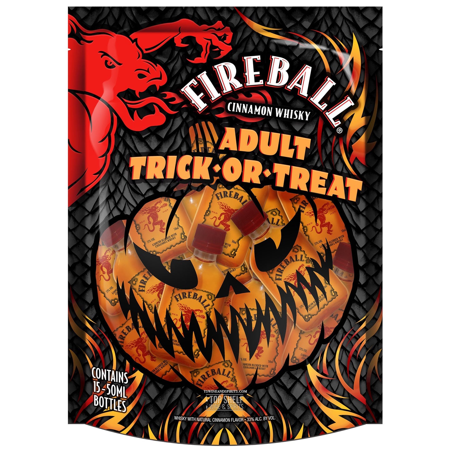 Fireball Cinnamon Whisky Trick or Treat Bag