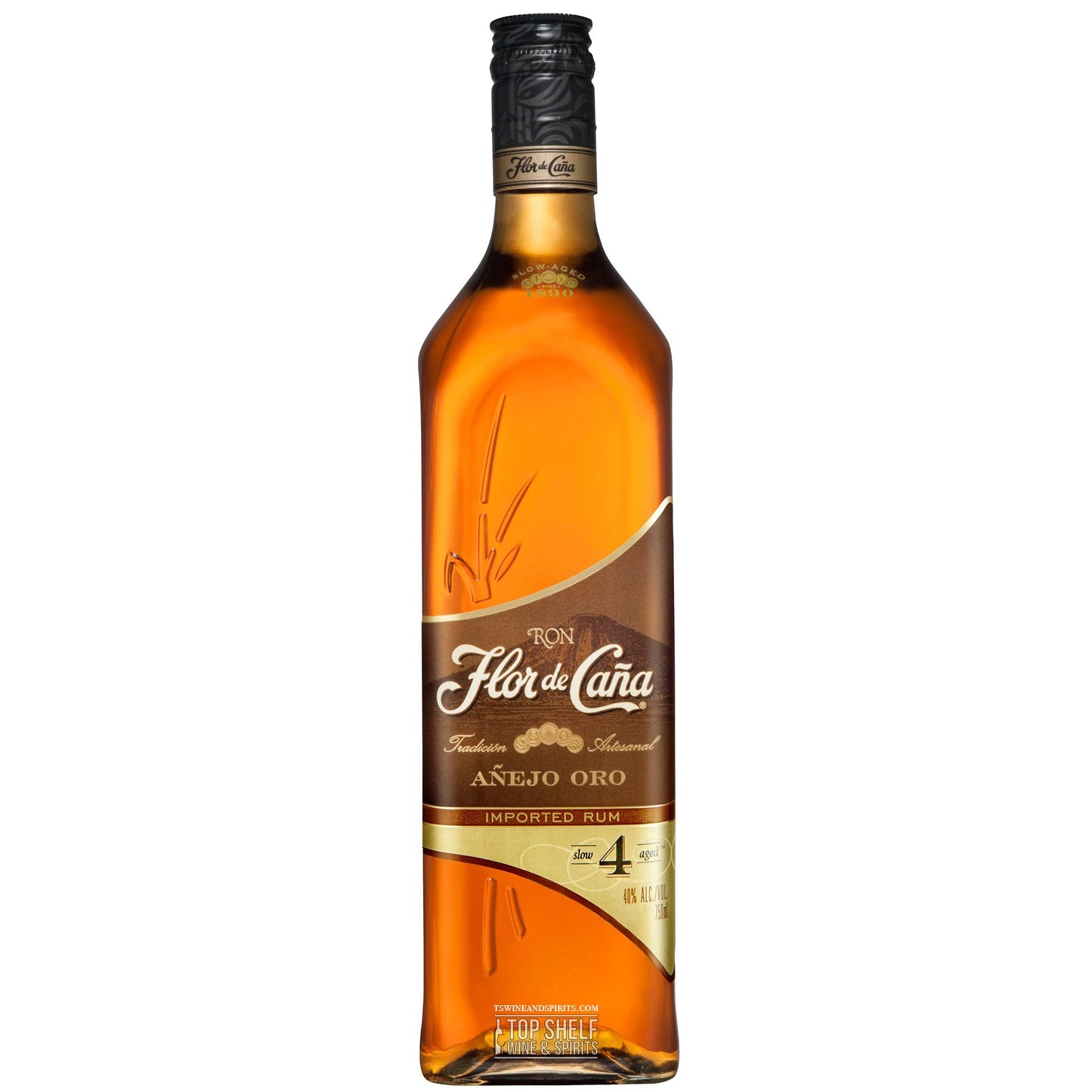 Flor De CaÃ±a 4 AÃ±ejo Oro
