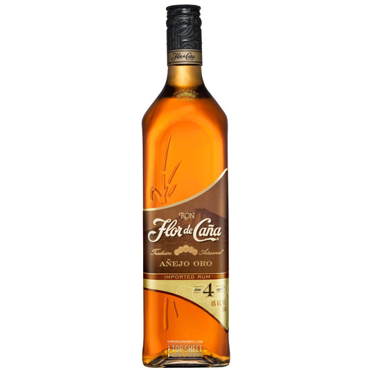 Flor De CaÃ±a 4 AÃ±ejo Oro