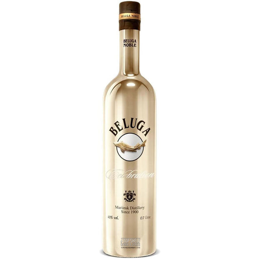 Beluga Noble Celebration Russian Vodka Gold Bottle