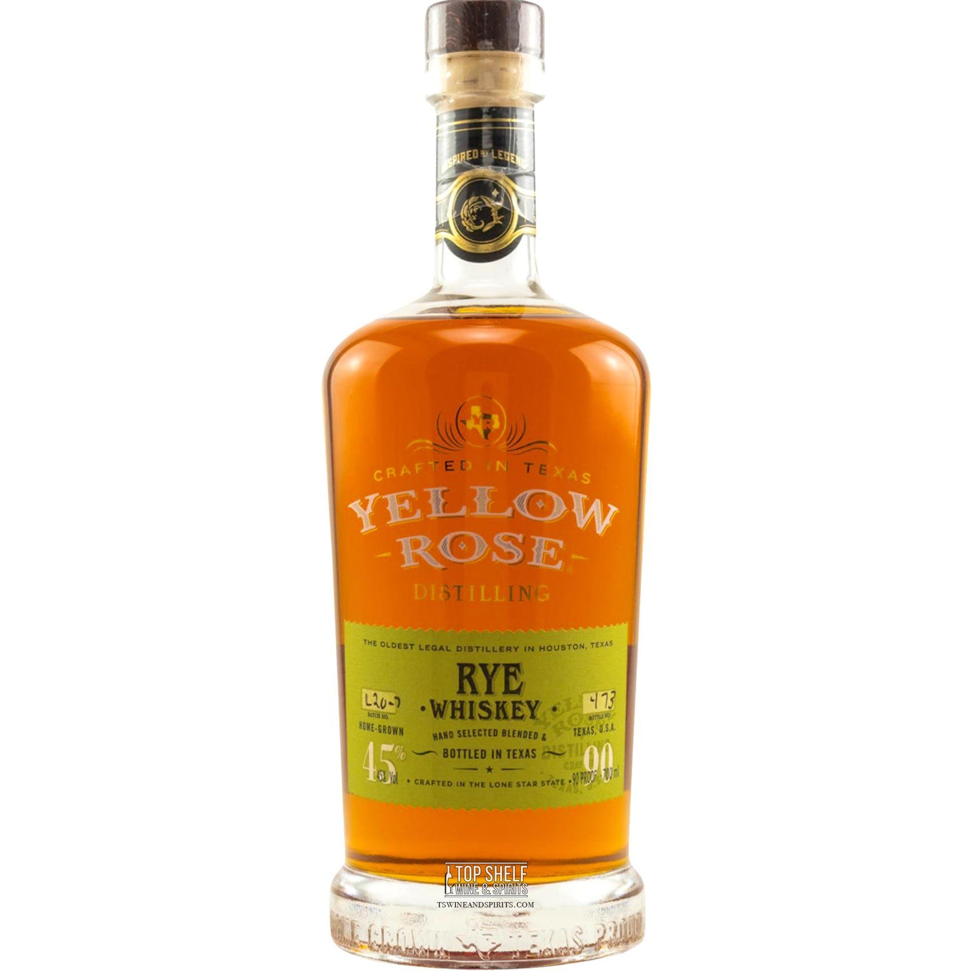 Yellow Rose Rye Whiskey
