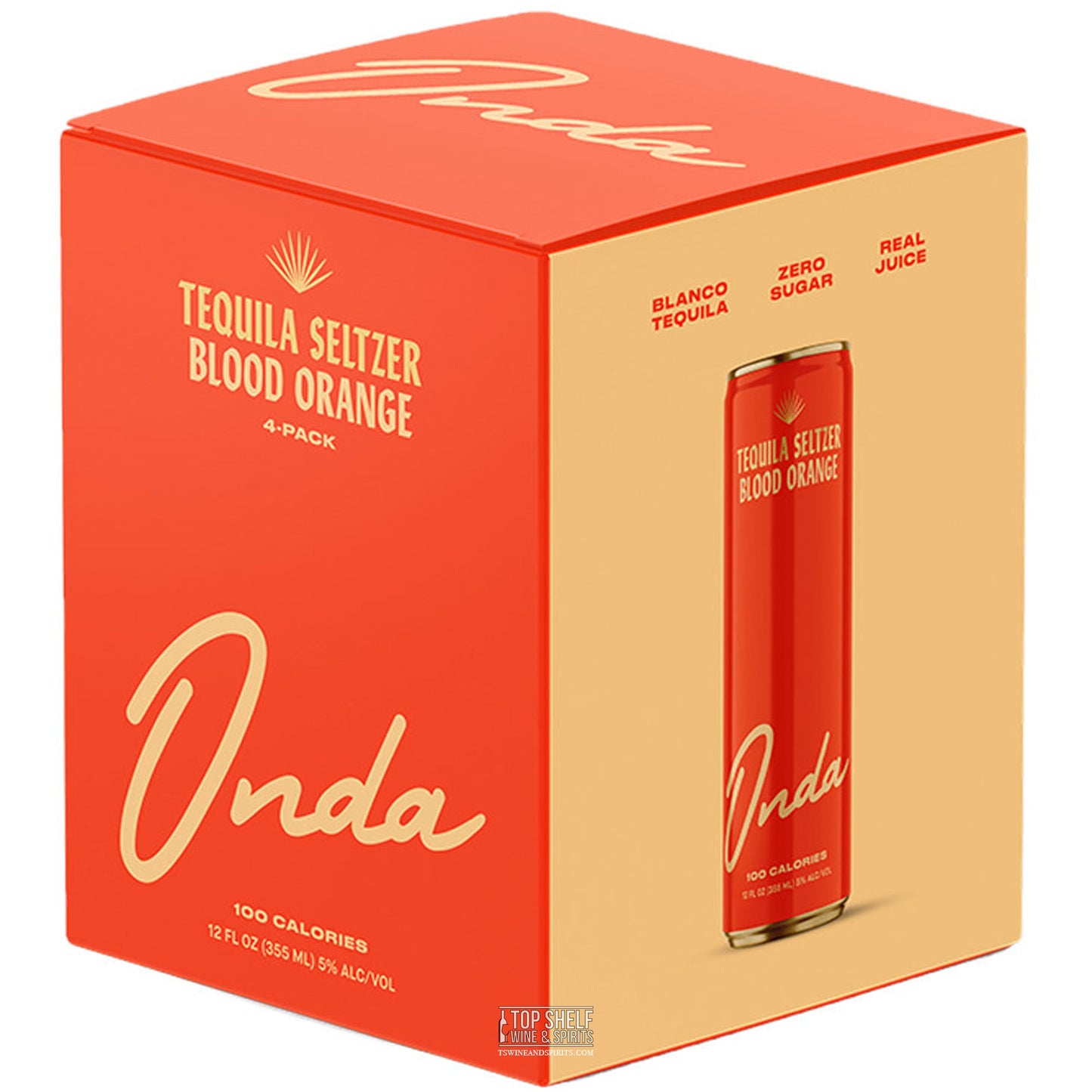 Onda Tequila Seltzer Blood Orange (4 Pack Cans)