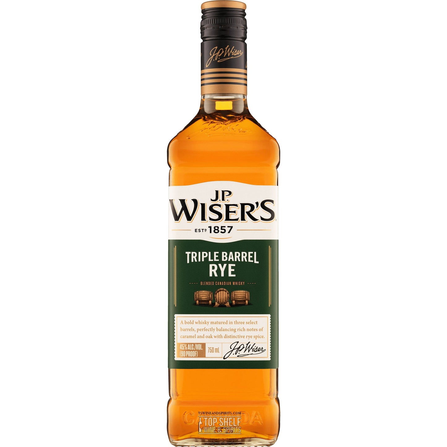 JP Wiser's Triple Barrel Rye Whisky