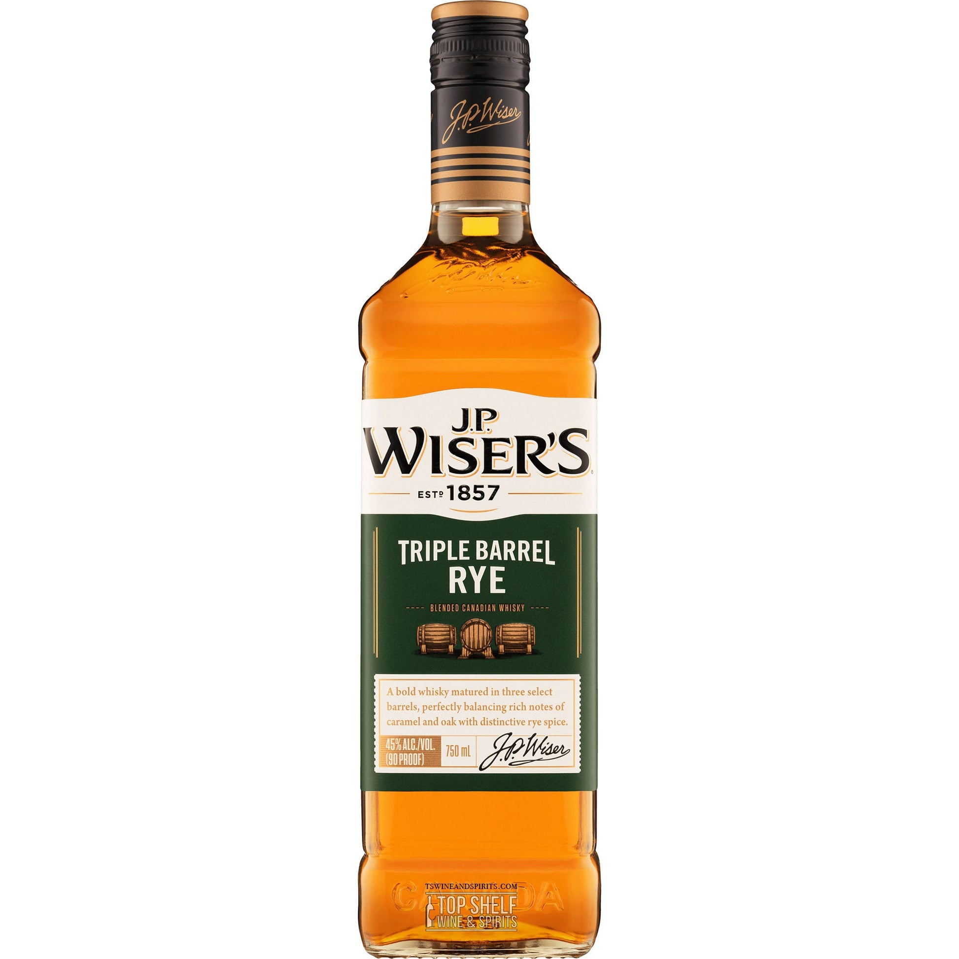 JP Wiser's Triple Barrel Rye Whisky