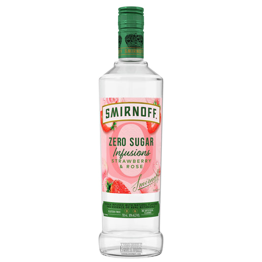 Smirnoff Zero Infusions Strawberry & Rose