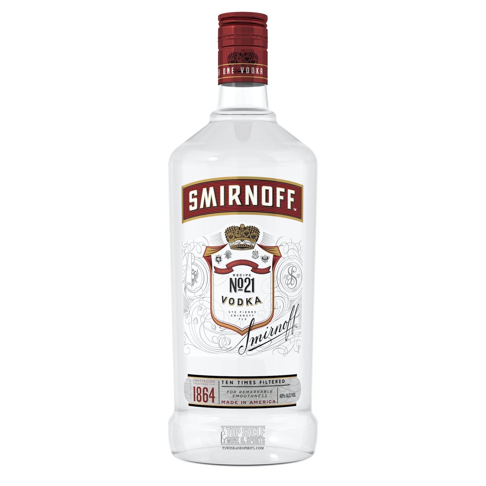 Smirnoff No. 21 Red Vodka 1.75 Liter