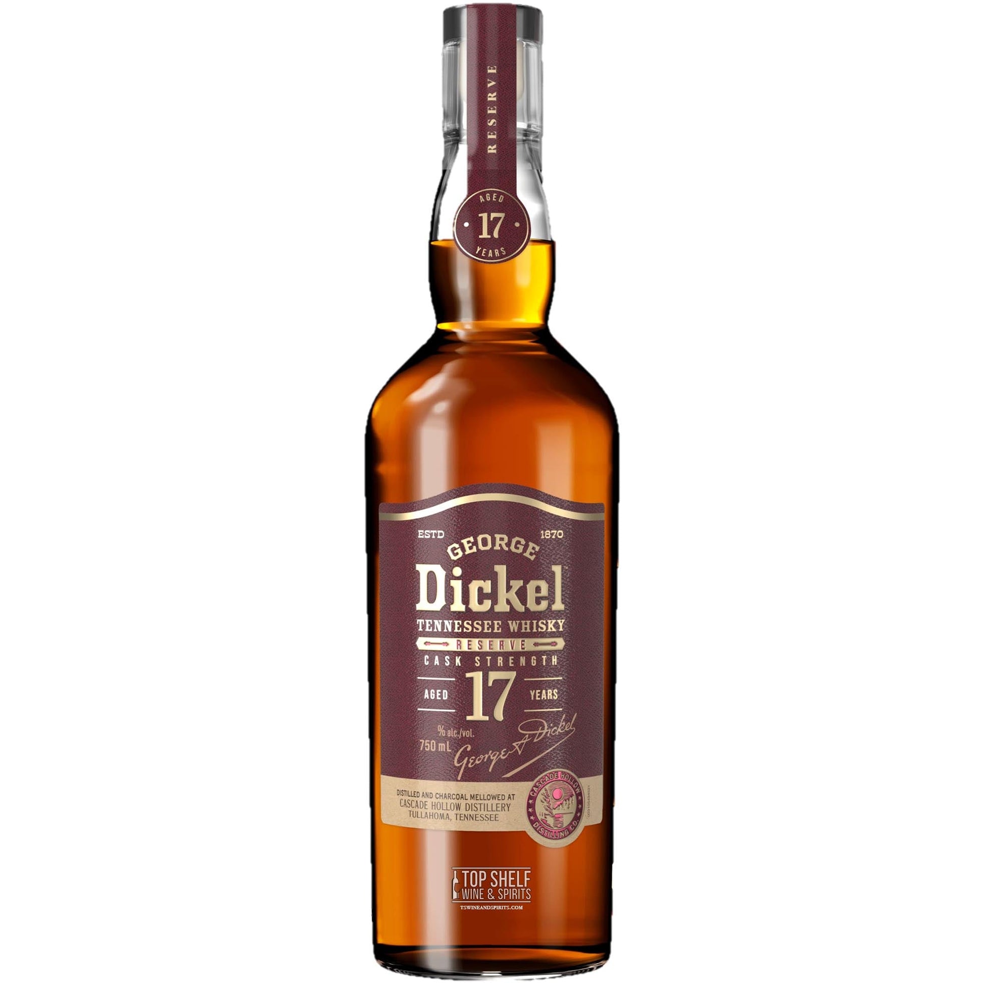 George Dickel 17 Year Reserve Cask Tennessee Whiskey