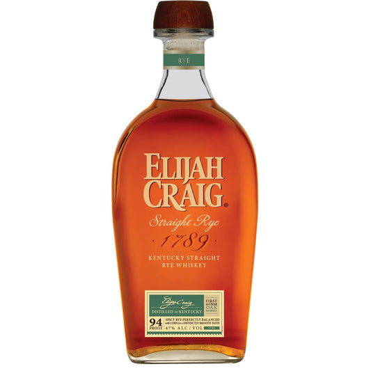 Elijah Craig Straight Rye Kentucky Whiskey