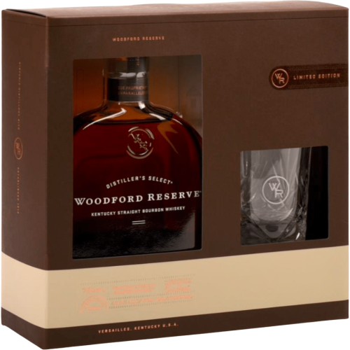 Woodford Reserve Kentucky Straight Bourbon Whiskey with Glass