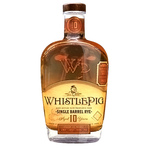 WhistlePig 10 Year â€˜San Diego Barrel Boysâ€™ Single Barrel Rye Whiskey 750ml