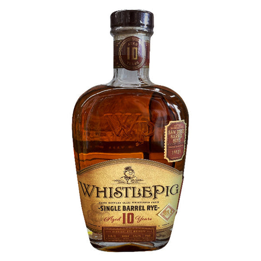 WhistlePig 10-year San Diego Barrel Boys Single Barrel Rye Whiskey 17-year 750ml