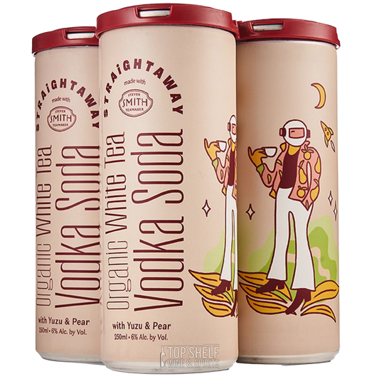 Straightaway Organic White Tea Vodka Soda 4 Pack