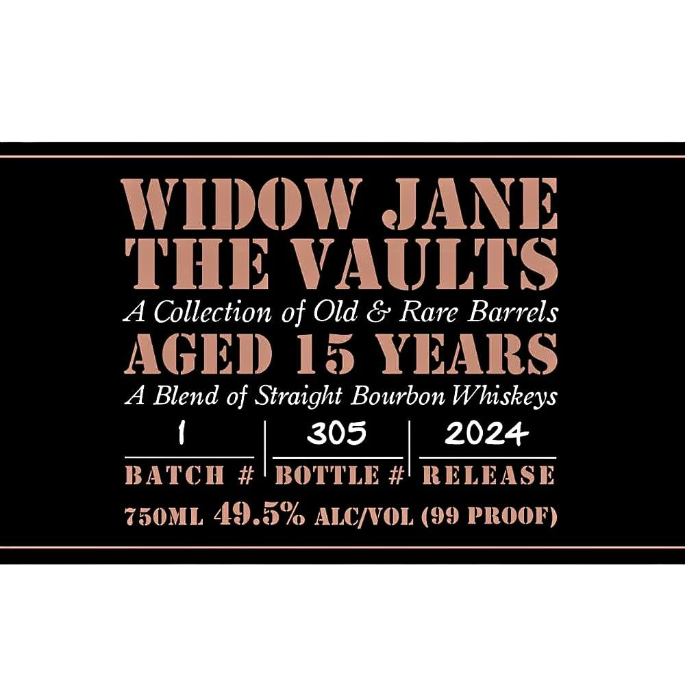 Widow Jane The Vaults Aged 15 Years 2024 Release