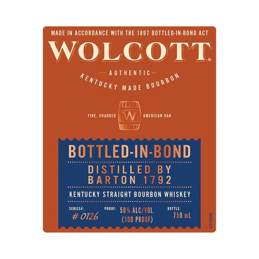 Wolcott Bourbon Bottled In Bond 750ml
