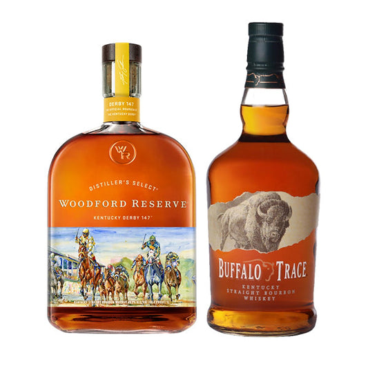 Woodford Reserve Kentucky Derby 1 Liter 2021 + Buffalo Trace Bourbon 1.75L