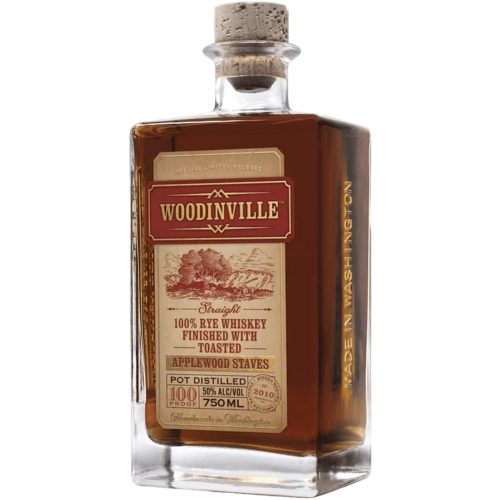 Woodinville Whiskey Co. Applewood Staves Straight Bourbon Whiskey