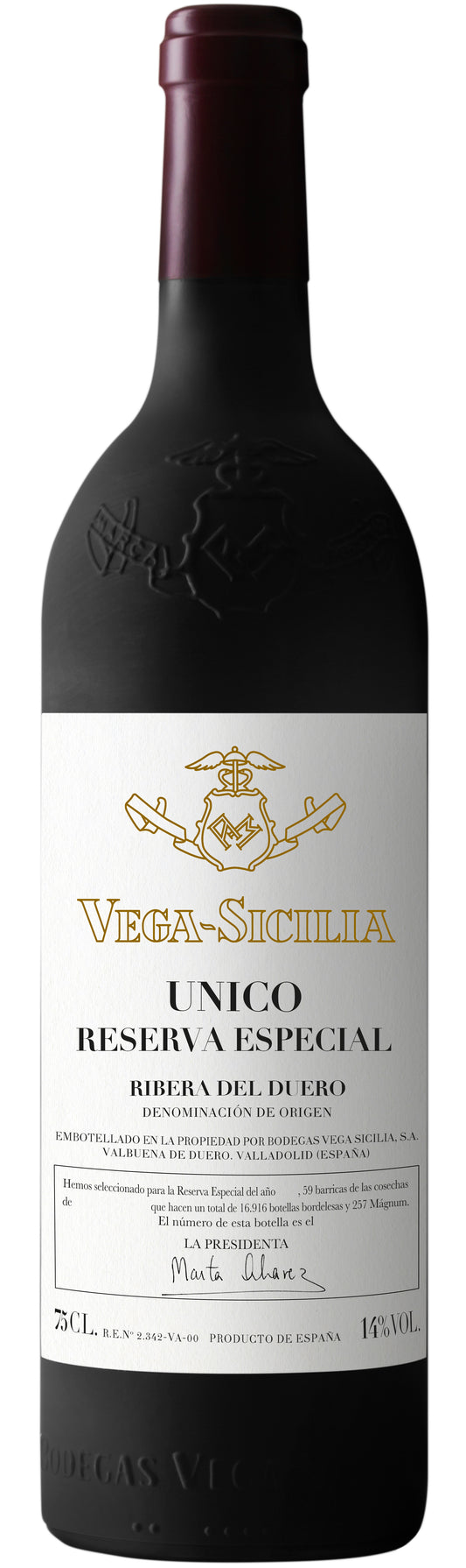 Tempos Vega Sicilia Unico Reserva Especial (2018 Release)  Front Bottle Shot