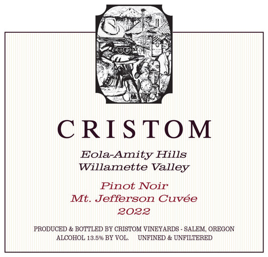 Cristom Mt. Jefferson Cuvee Pinot Noir (375ML half-bottle) 2022