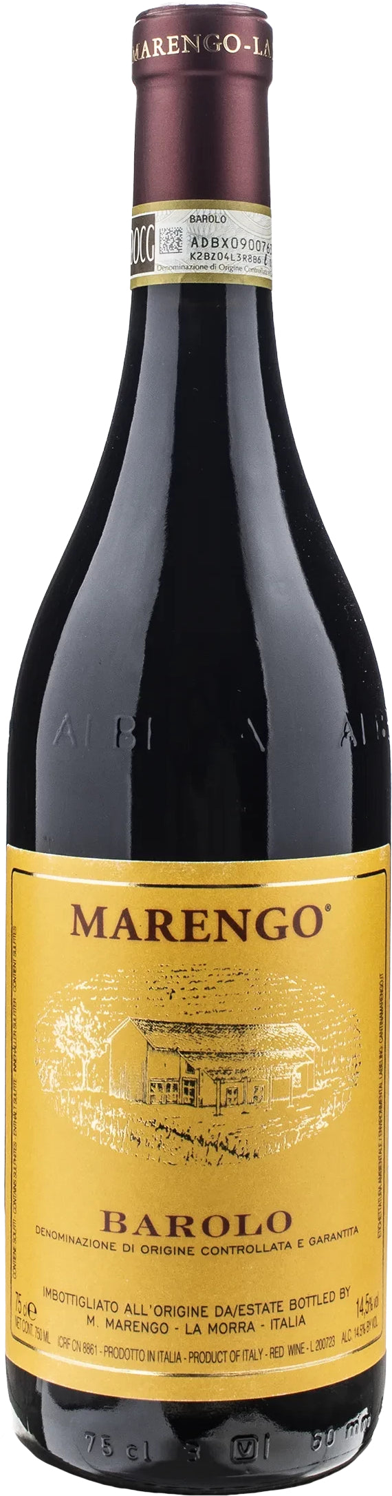 M. Marengo Barolo 2020  Front Bottle Shot
