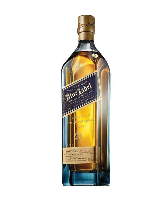 JOHNNIE WALKER BLUE LABEL® - 'CHEERS TO YOUR WEDDING DAY' ENGRAVED BOTTLE BLENDED SCOTCH WHISKY 750 ML